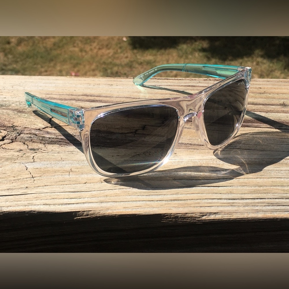 Arnette Sunglasses Teal & Clear Square Frame